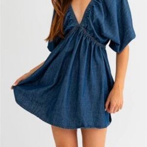 Stylish Blue Denim Dress